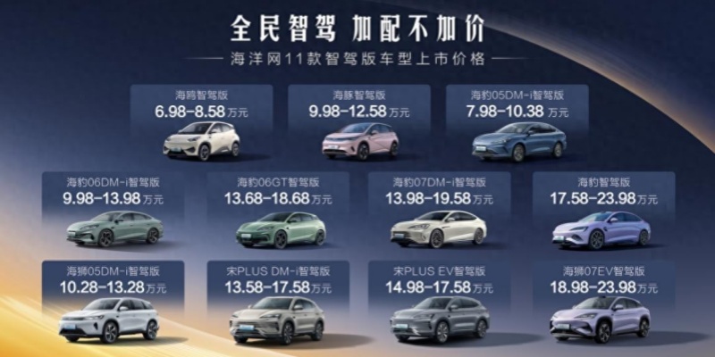 7万级即享高阶智驾！比亚迪海洋网11款智驾版车型上市暨试驾活动，郑州亮相！