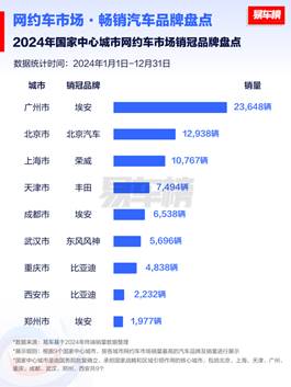 说明: 图1：2024年国家中心城市网约车市场销冠品牌榜单